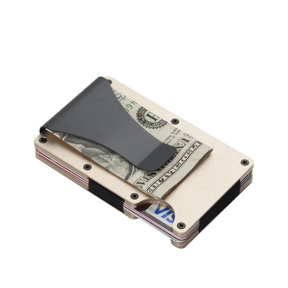 Carbon Fiber Wallet Aluminum Alloy Bank Card Holder