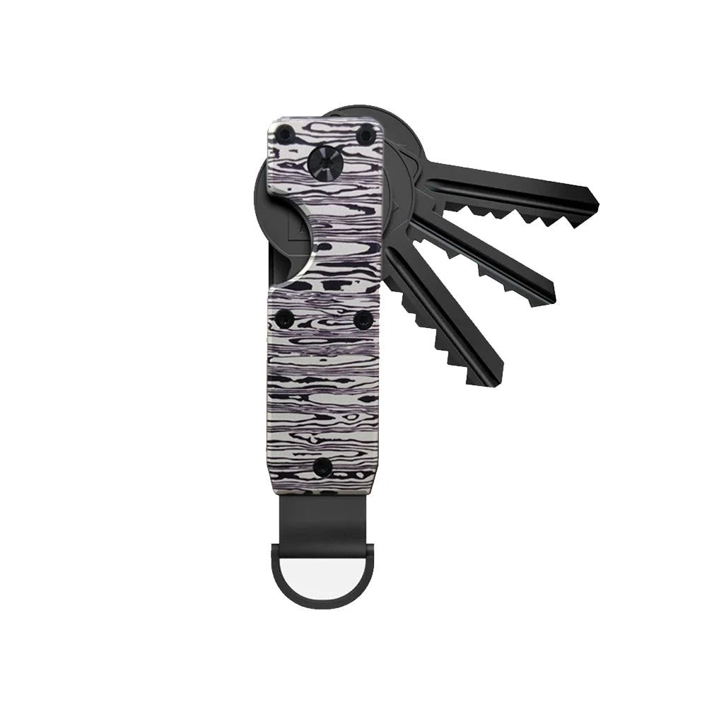 Key Organizer Compact Holder Metal Key Chain Minimalist Key Case Holder for Keychain Secures 2-6 Keys