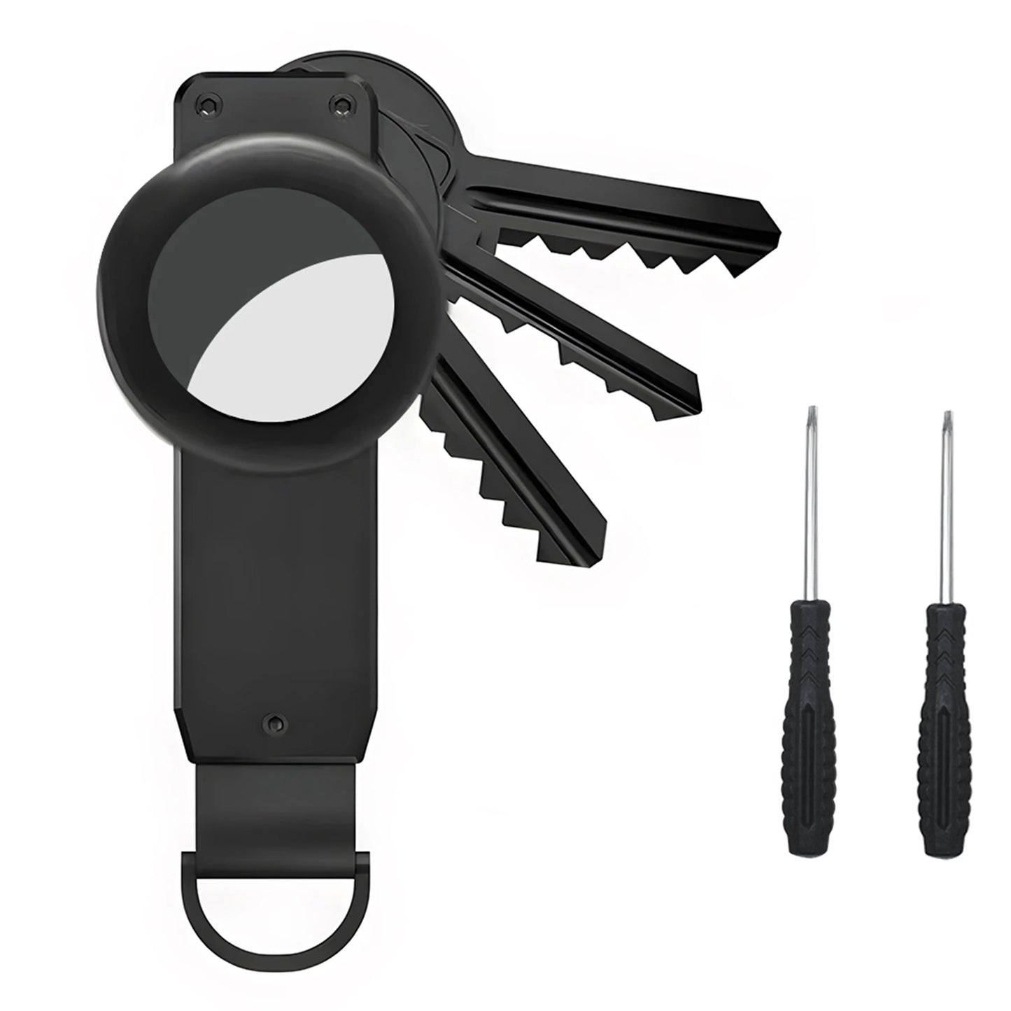 Key Organizer Compact Holder Metal Key Chain Minimalist Key Case Holder for Keychain Secures 2-6 Keys