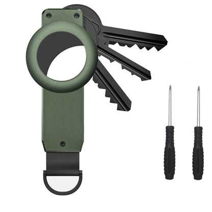 Key Organizer Compact Holder Metal Key Chain Minimalist Key Case Holder for Keychain Secures 2-6 Keys