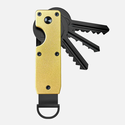 Key Organizer Compact Holder Metal Key Chain Minimalist Key Case Holder for Keychain Secures 2-6 Keys