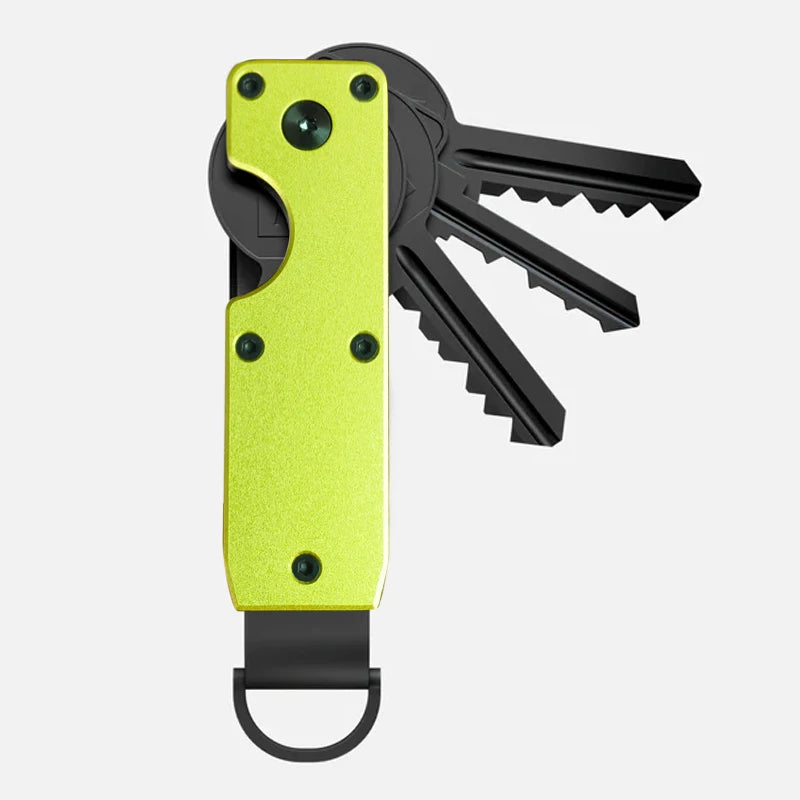 Key Organizer Compact Holder Metal Key Chain Minimalist Key Case Holder for Keychain Secures 2-6 Keys