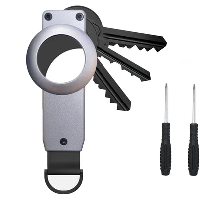 Key Organizer Compact Holder Metal Key Chain Minimalist Key Case Holder for Keychain Secures 2-6 Keys