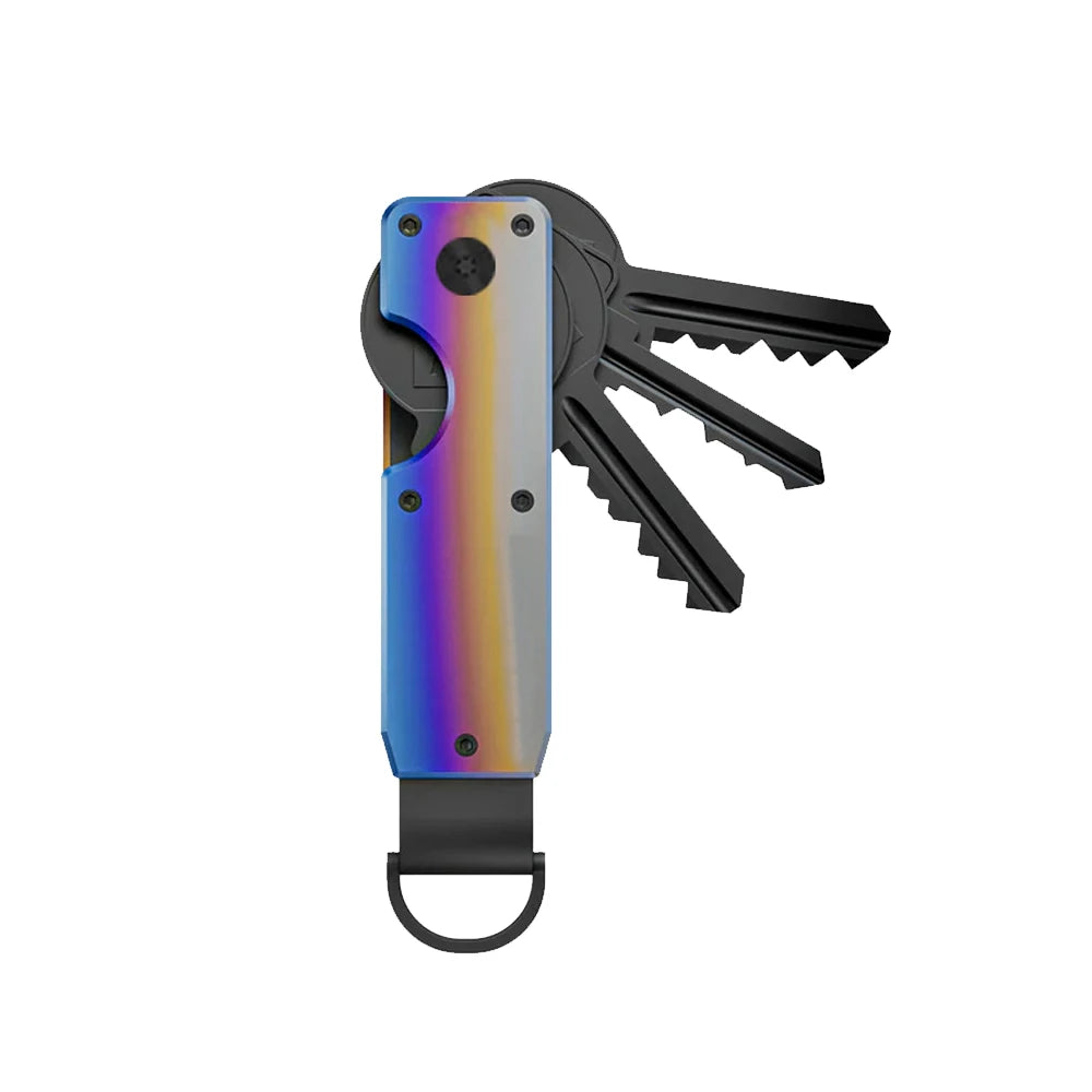 Key Organizer Compact Holder Metal Key Chain Minimalist Key Case Holder for Keychain Secures 2-6 Keys